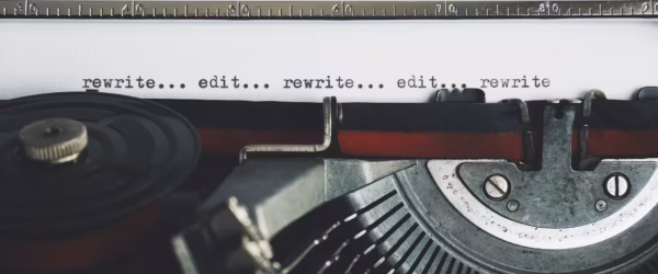 rewrite edit text on a typewriter