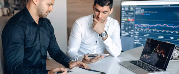 man people woman desk