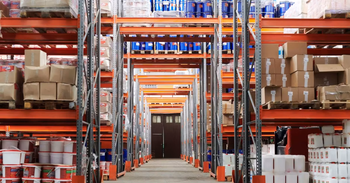warehouse with concrete floors