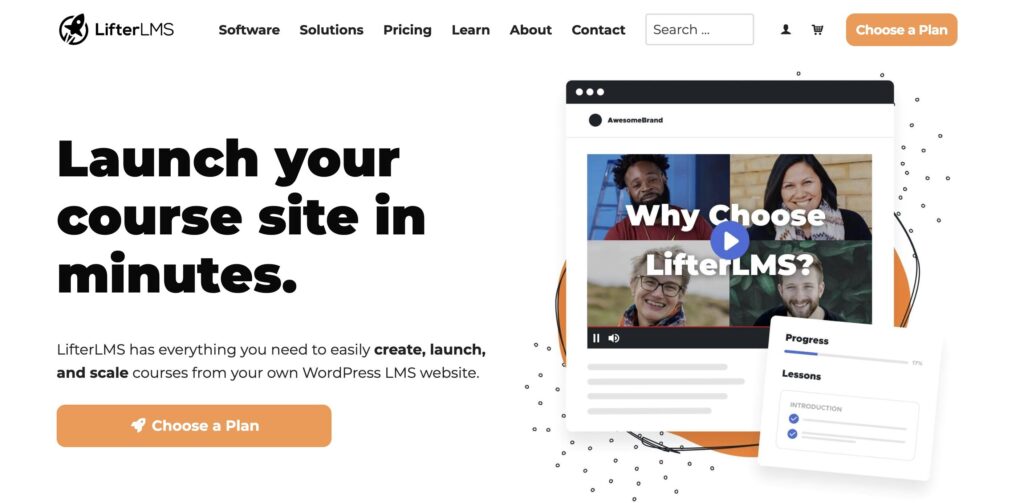 LifterLMS course builder and membership settings in WordPress