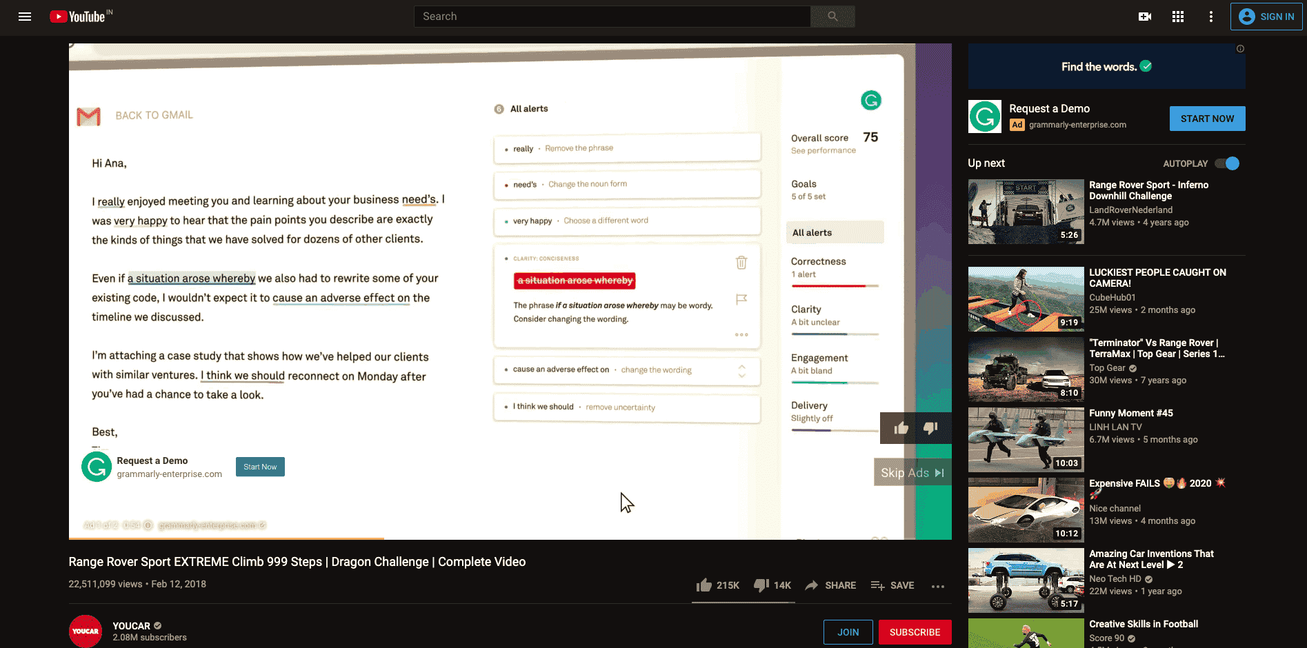 Content Distribution on YouTube