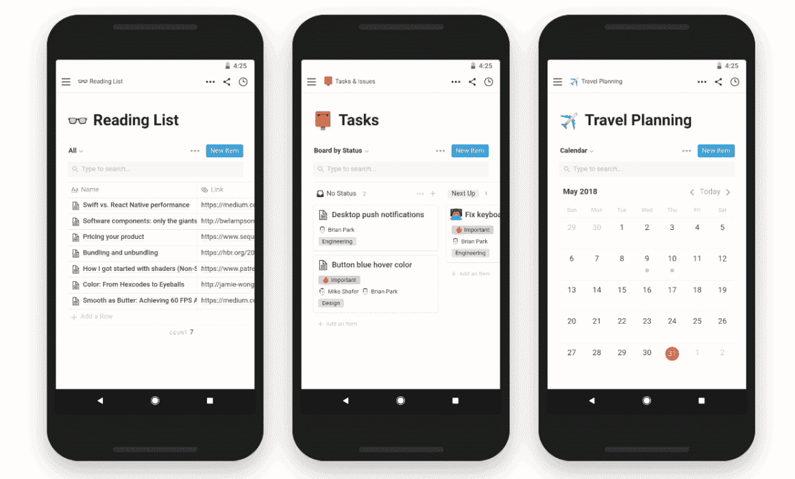 notion is among the best android apps for bloggers