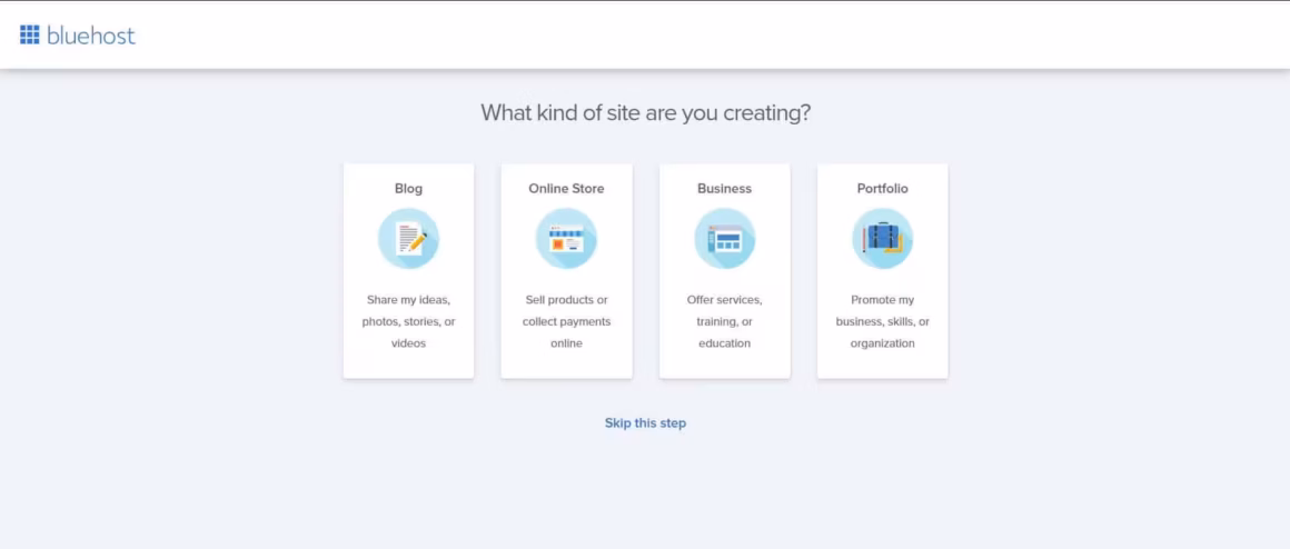 Create a Business Website with Bluehost and WordPress Step 7