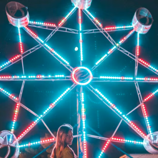 ferris wheel at night