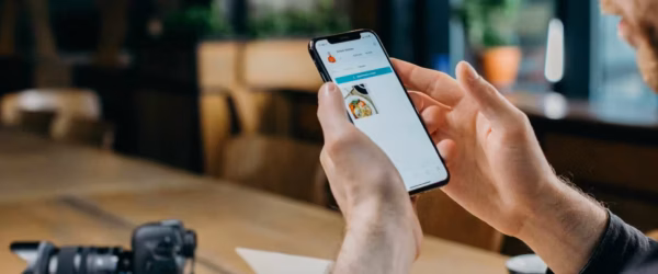 man using smartphone