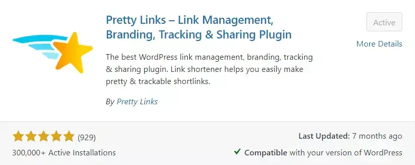 pretty links plugin
