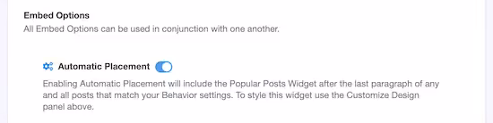 select automatic placement 1 1