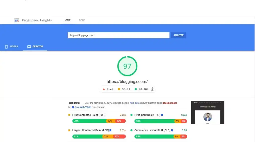 astra theme page speed insights 1024x570 1