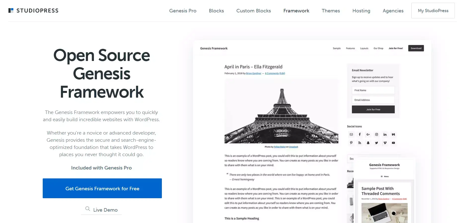 Genesis Framework
