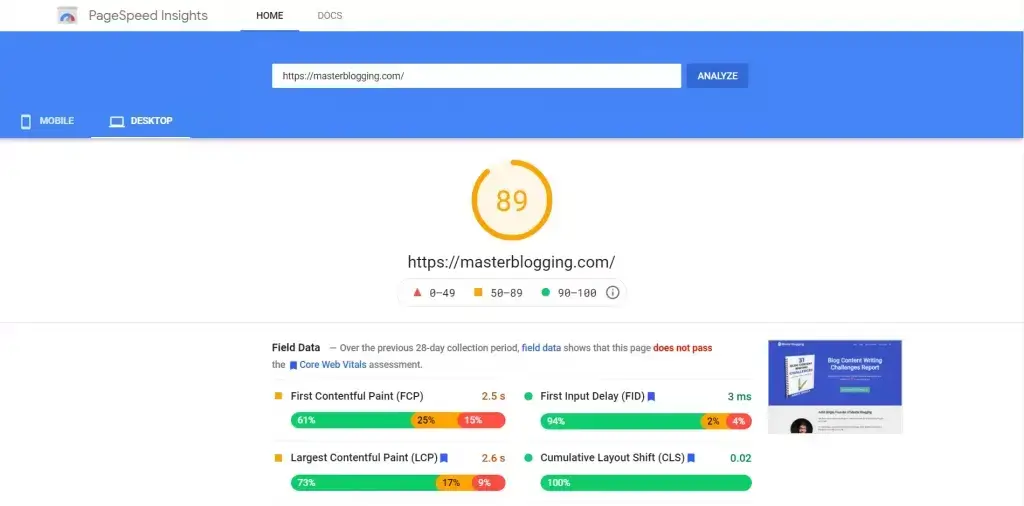 kadence theme page speed insights 1024x506 1