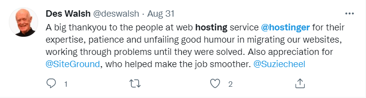 Hostinger hosting reviews