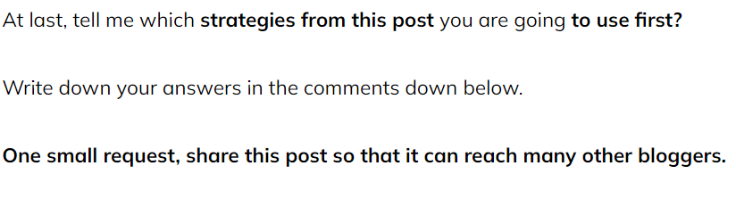 How to make awesome blog conclusion