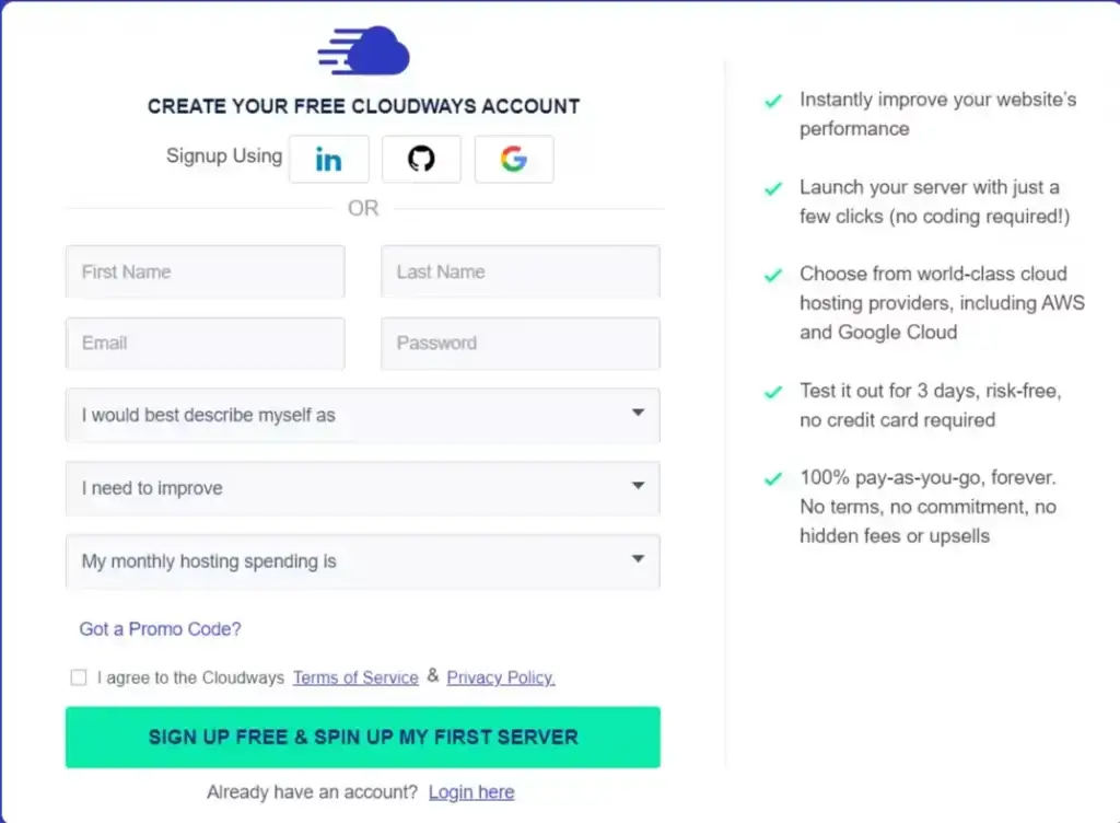 cloudways purchase page trial hosting 1024x752 1