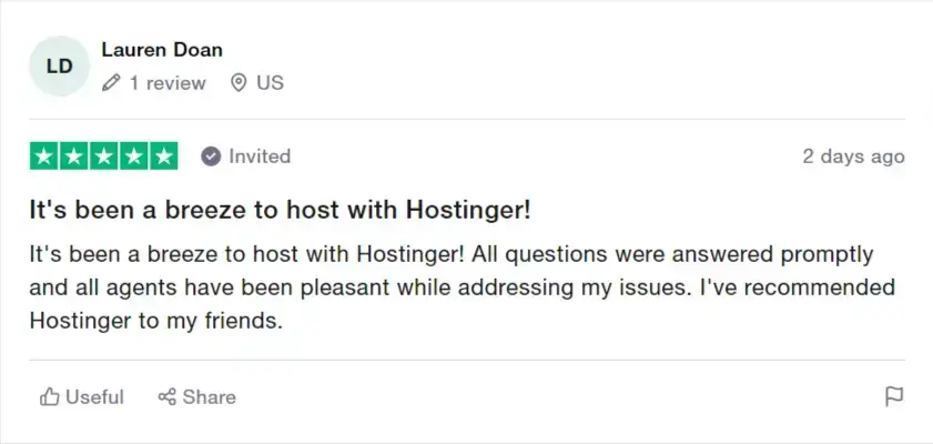 Hostinger user feedback