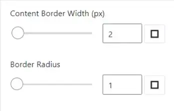 border radius and border width option 1
