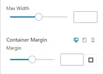 container width and margin settings 1