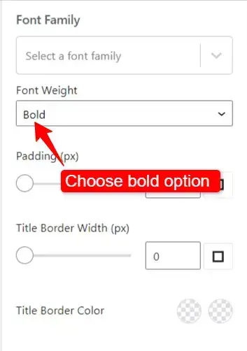 font weight settings 1