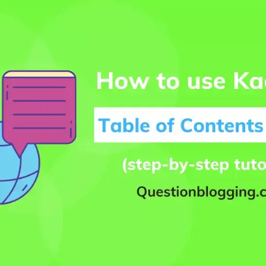 kadence table of content block tutorial