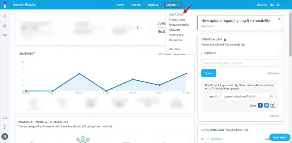 semrush affiliate link impact radius 1024x502 1