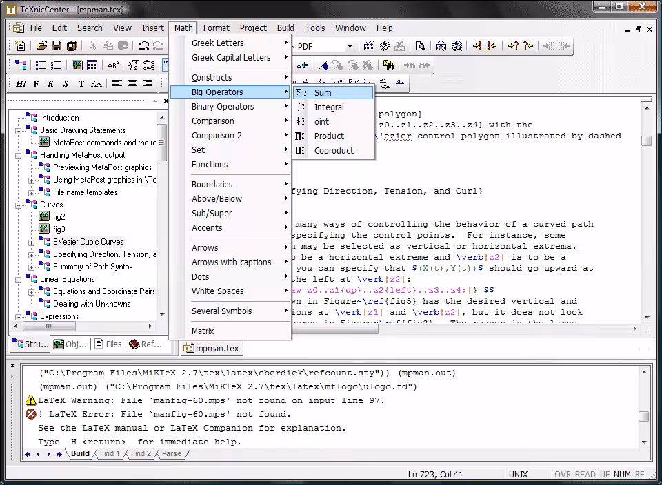 texniccenter screenshot