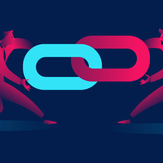 backlinks link building business concept illustration