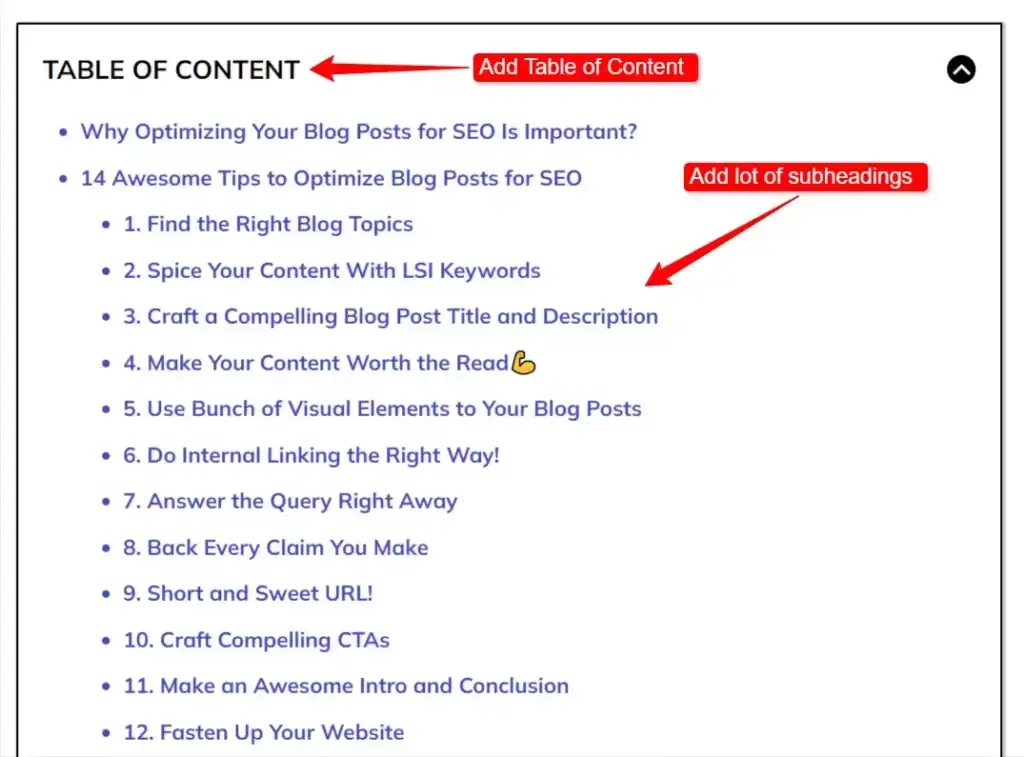 Make blog content skimmable