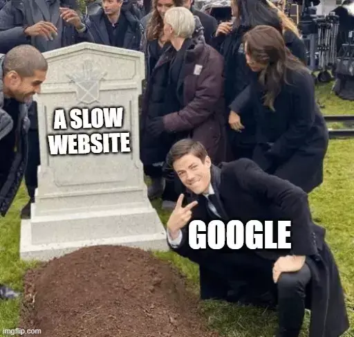 Slow website meme