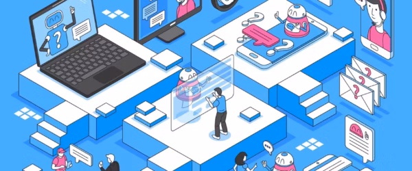 Chatbot Isometric Concept