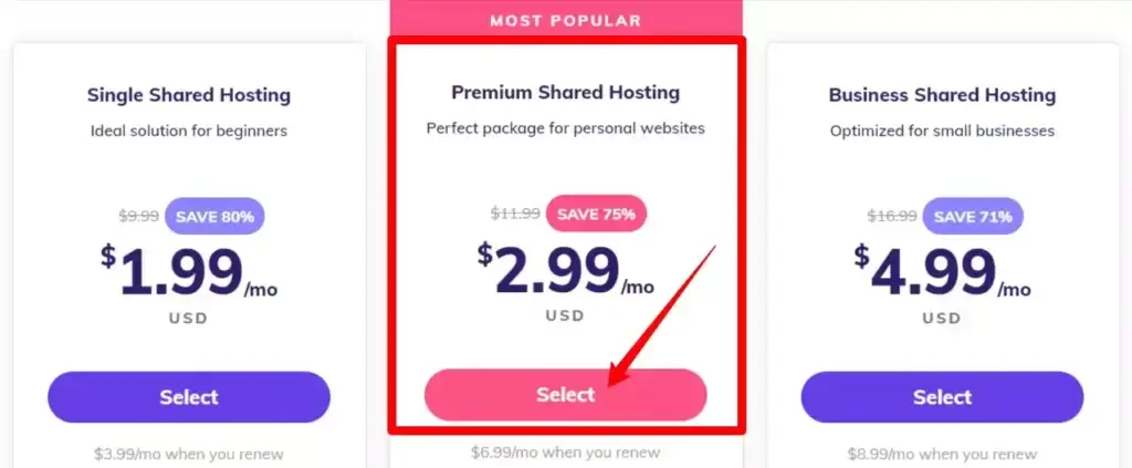 How to buy hosting from hostinger?