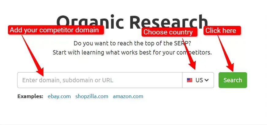 Organic research tool semrush