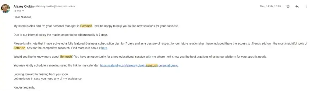 Semrush contact support meme