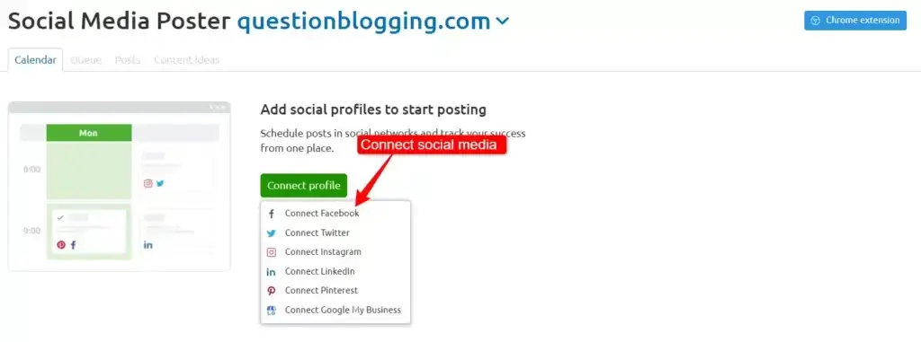 Semrush social media poster tool