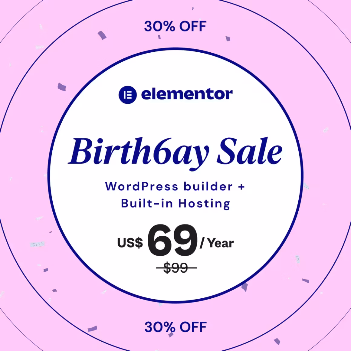 Elementor Hosting Website 30% OFF