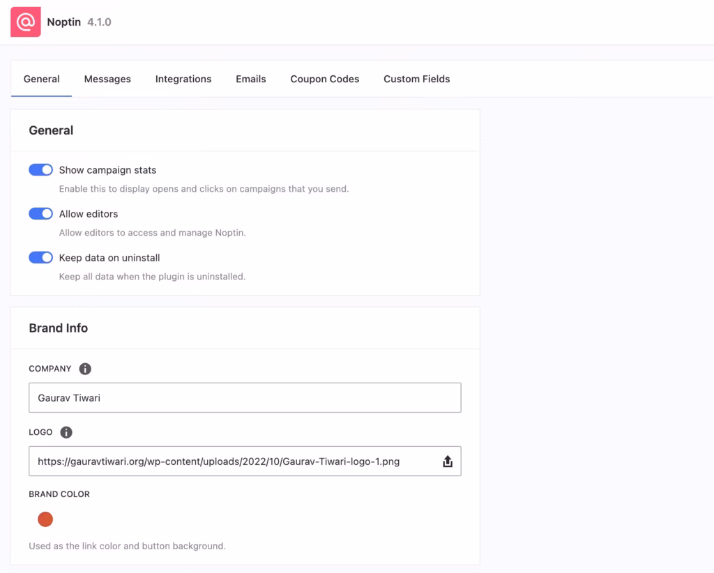 Settings ‹ Gaurav Tiwari — WordPress2025