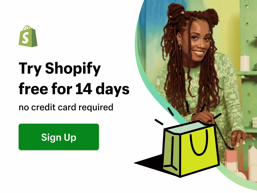 Shopify free trial banner
