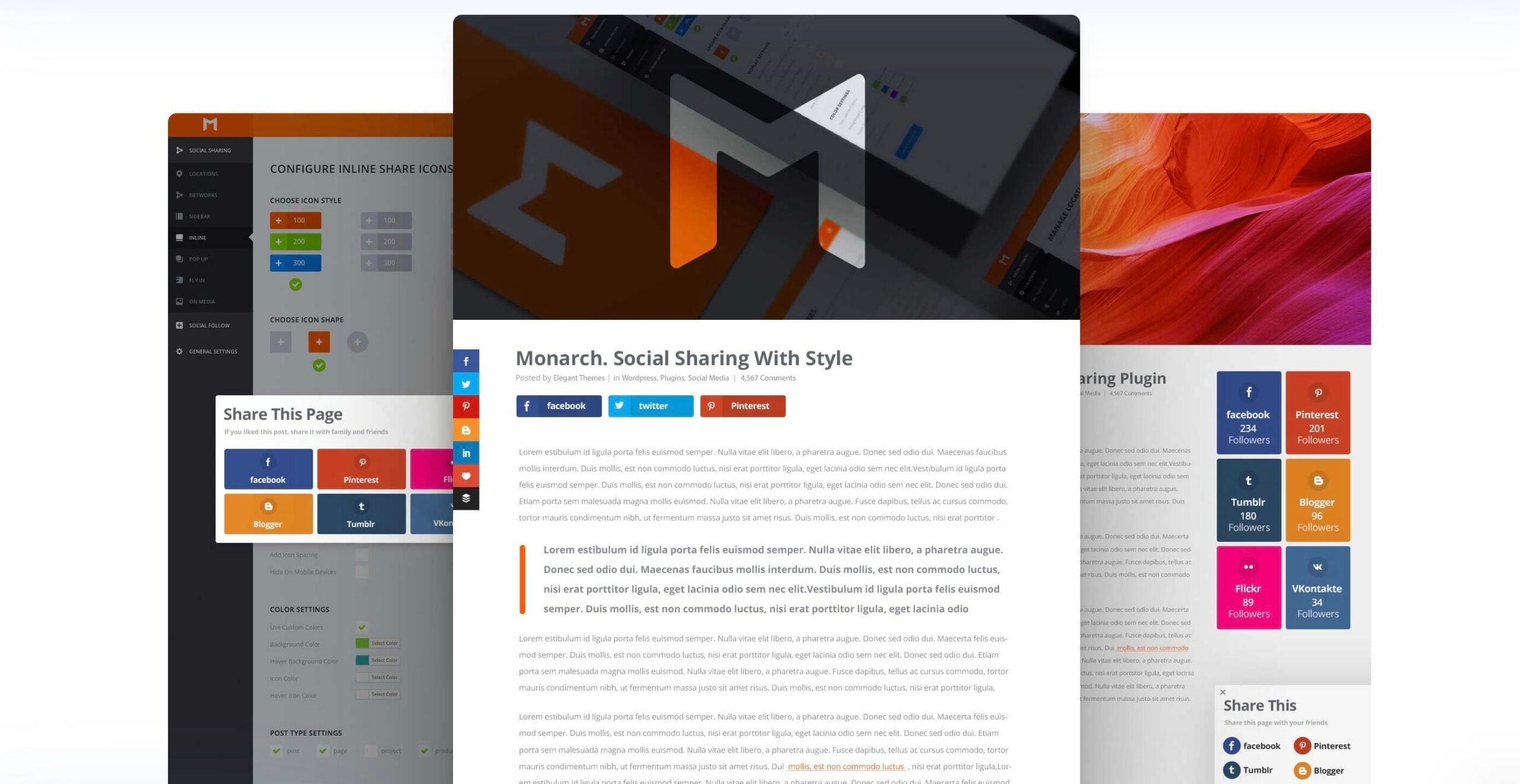 monarch social share