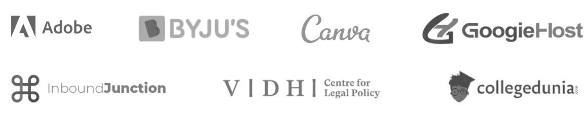 Client logos including IBM, Adobe, HubSpot