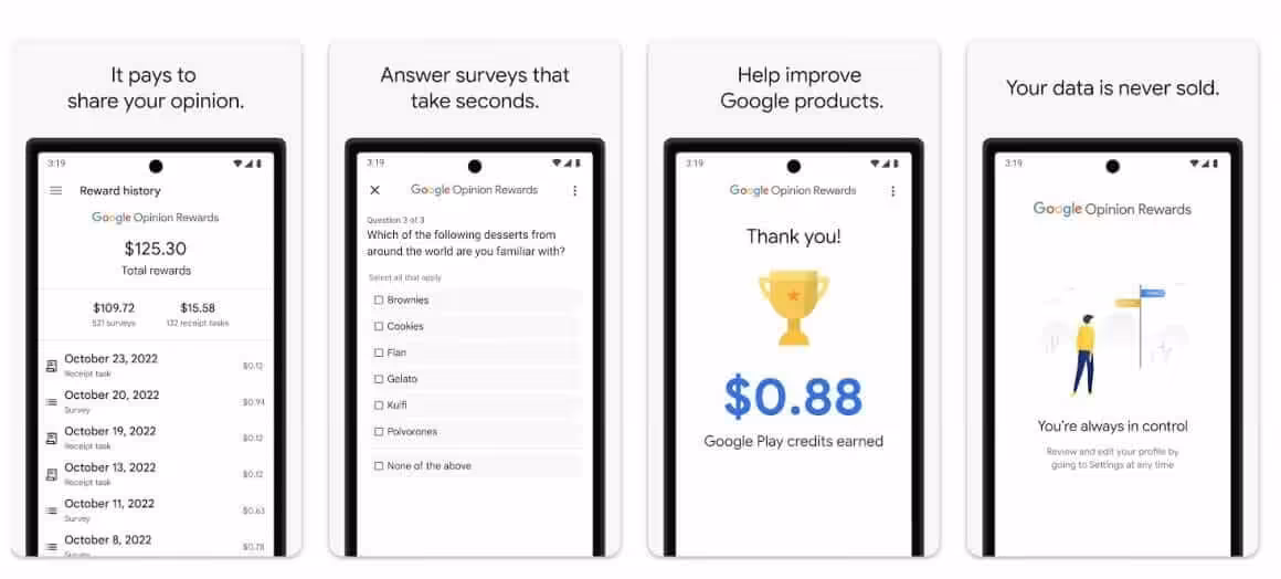 Google Opinion Awards