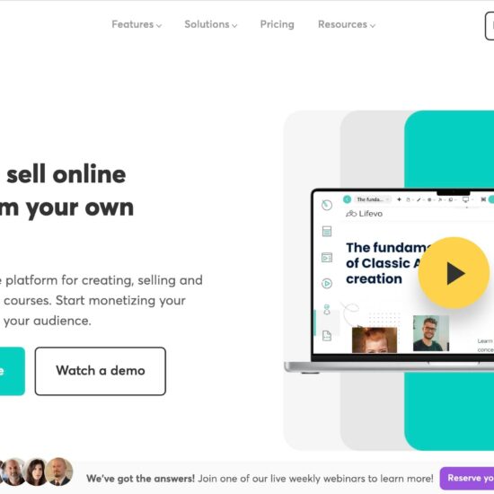 learnworlds homepage