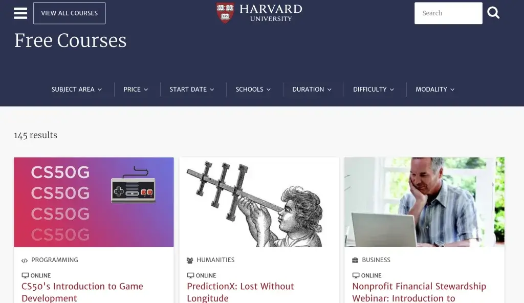 Courses Harvard University 2024 01 003806