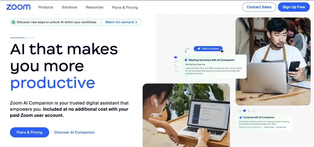 Zoom has one of the best webinar tools online