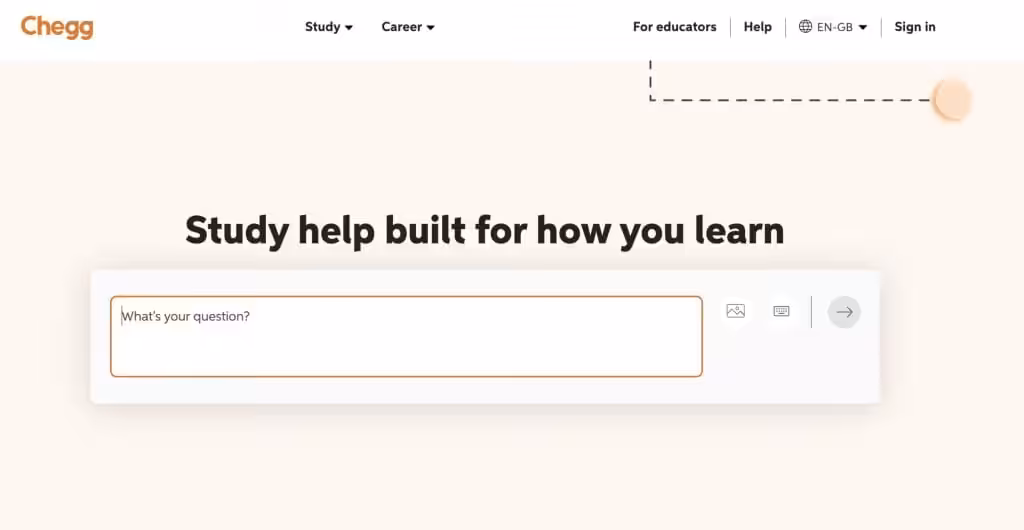 Chegg Study Homepage