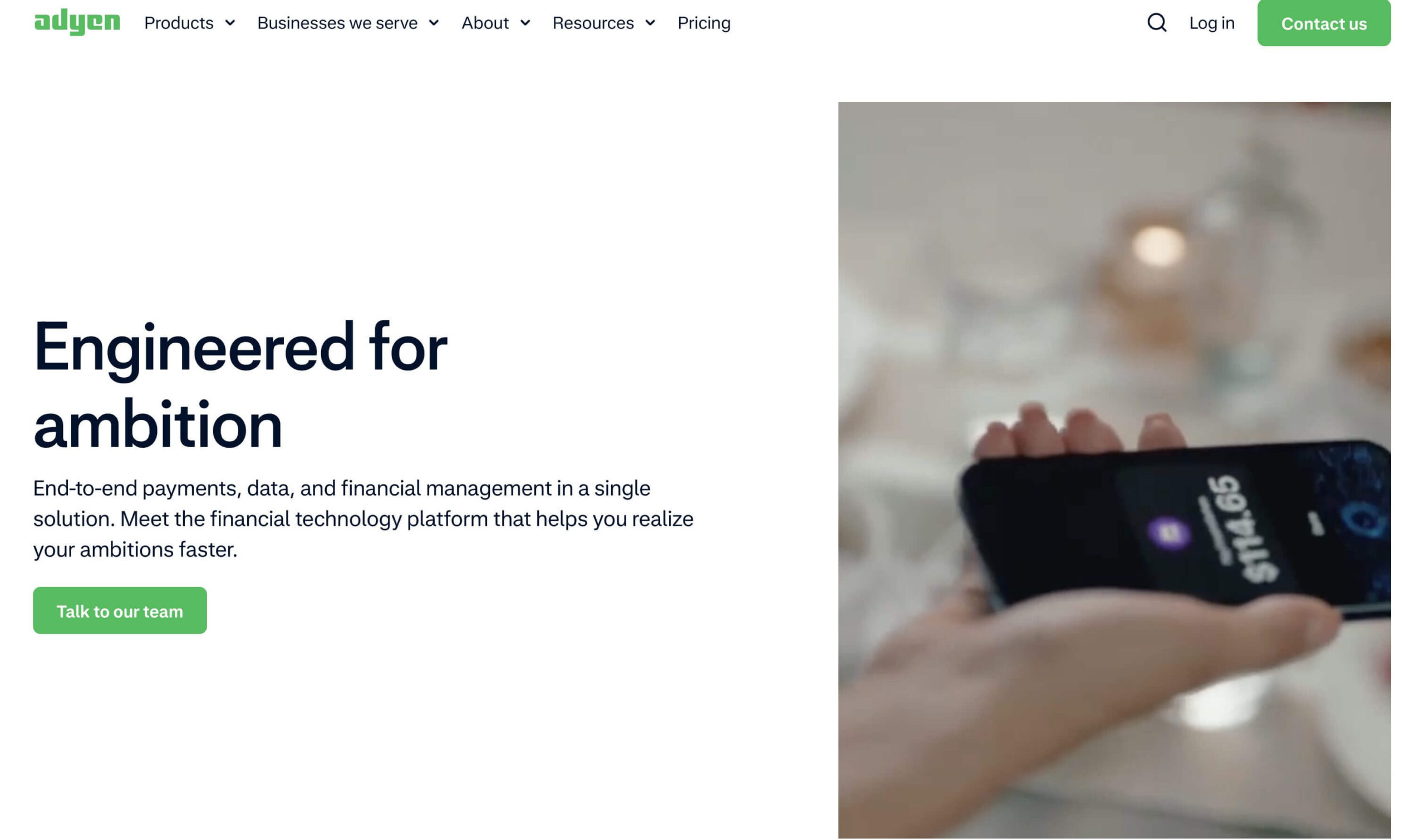 Adyen enterprise payments