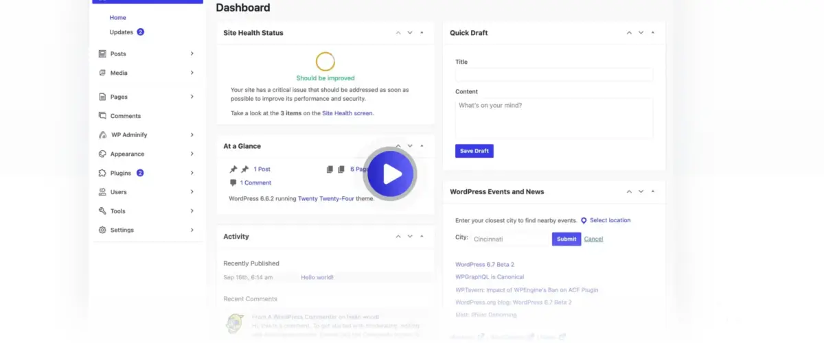 1 WordPress Custom Dashboard Plugin WP Adminify scaled