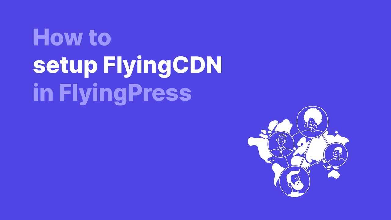 FlyingCDN setup dashboard with FlyingPress integration
