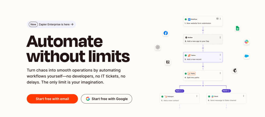 Automate without limits Zapier