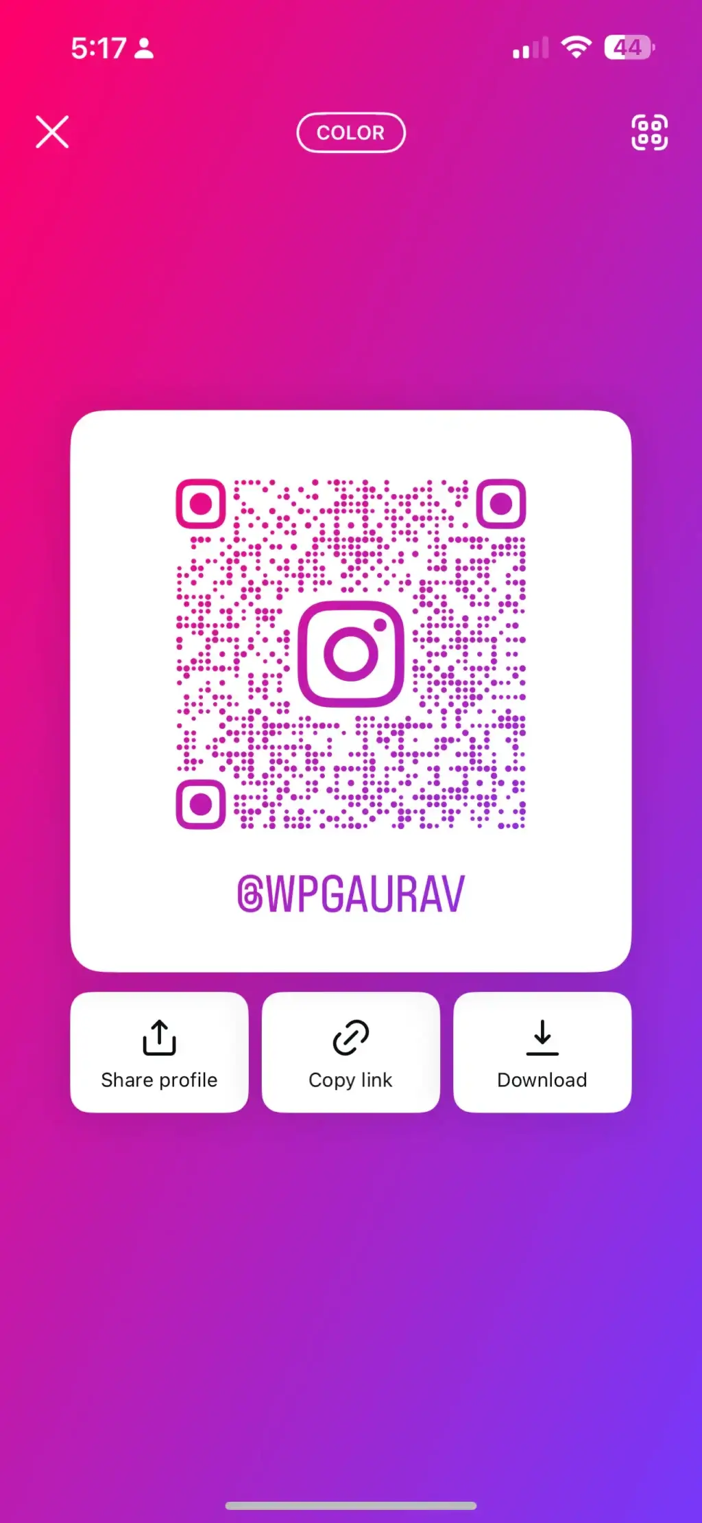 instagram QR Code Guide 5