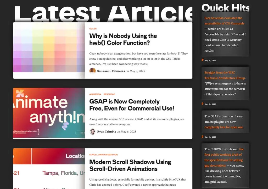CSS Tricks A Website About Making Websites2025