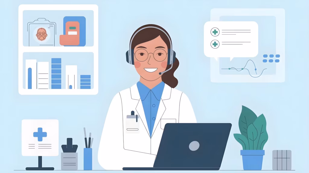 image of virtual medical receptionist