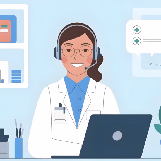 image of virtual medical receptionist